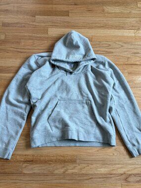 VETEMENTS AW18 Misplaced Grey Heavyweight Hoodie Medium